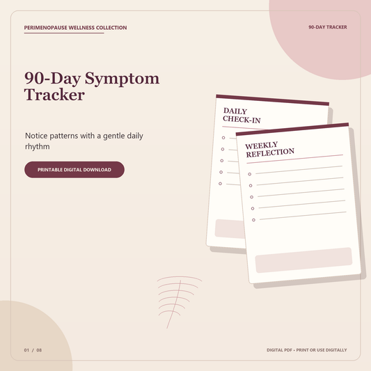 Perimenopause 90-Day Symptom Tracker | Printable Menopause Health Tracker