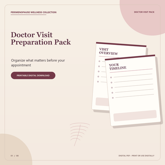 Perimenopause Doctor Visit Planner | Appointment Preparation Pack for Women