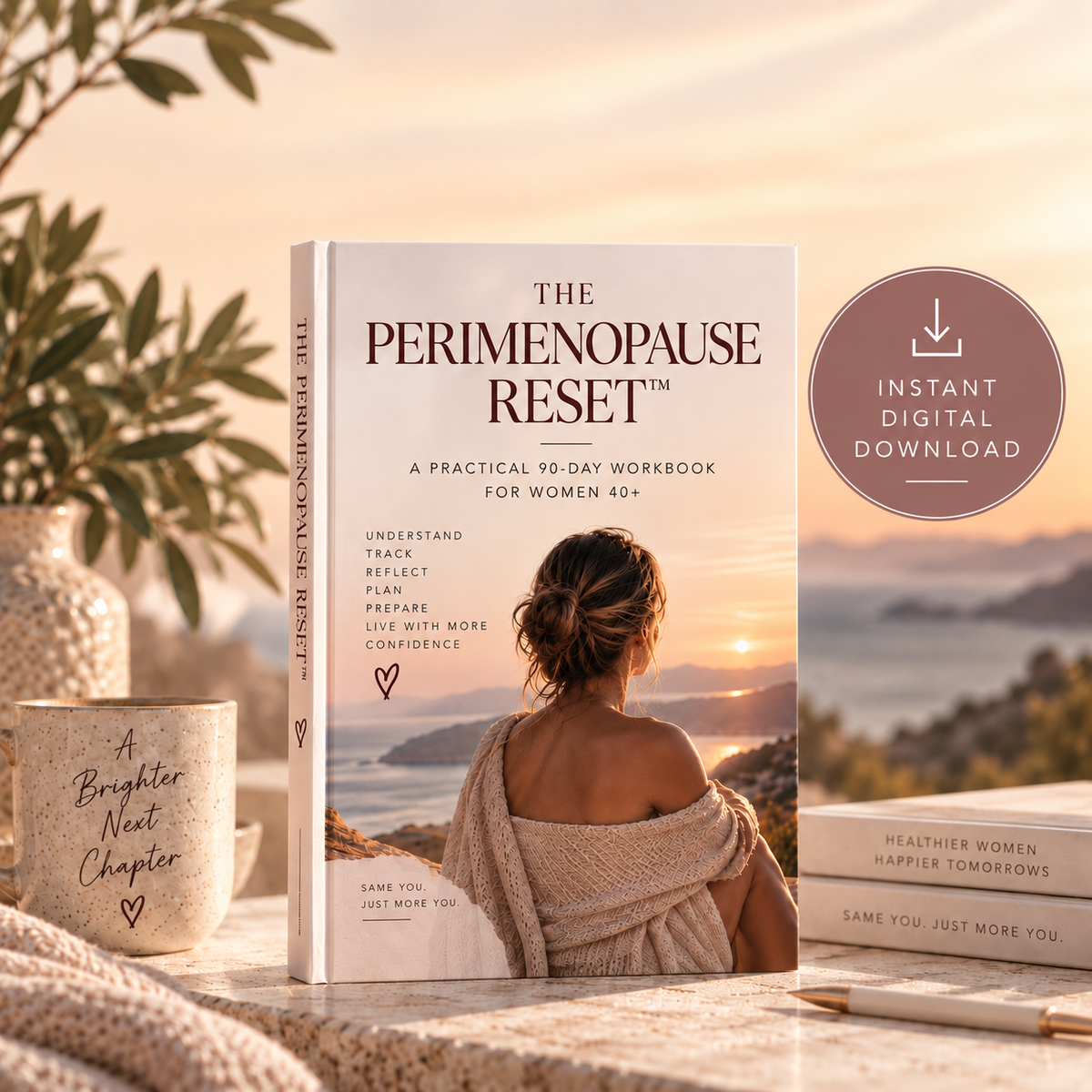 The Perimenopause Reset™ | 57-Page Workbook, Symptom Tracker & Health Planner