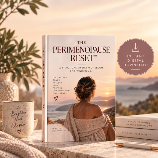 The Perimenopause Reset™ | 57-Page Workbook, Symptom Tracker & Health Planner